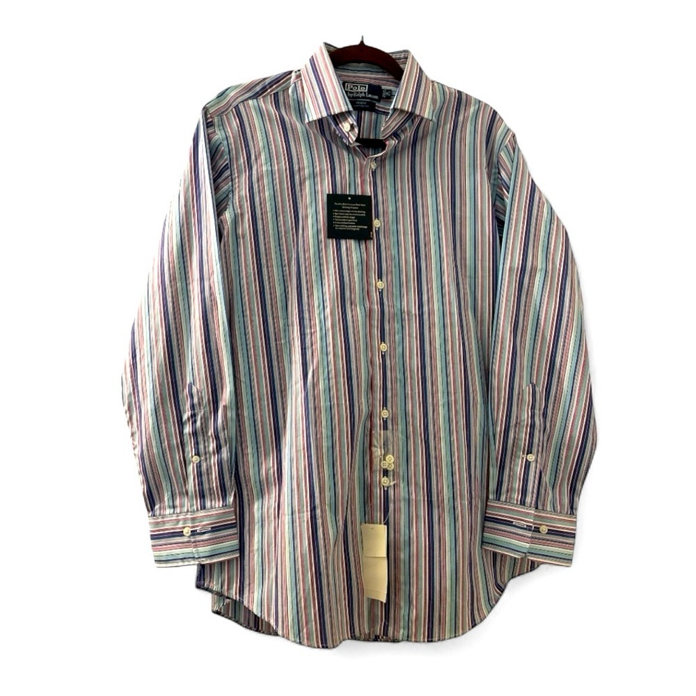 RALPH LAUREN POLO Mens dress shirt,Regent custom fit, cotton, size 16 ,32/33
